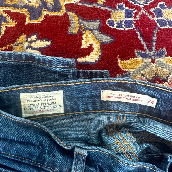 70s SLIM STRAIGHT JEANS - Picture 2 of 2